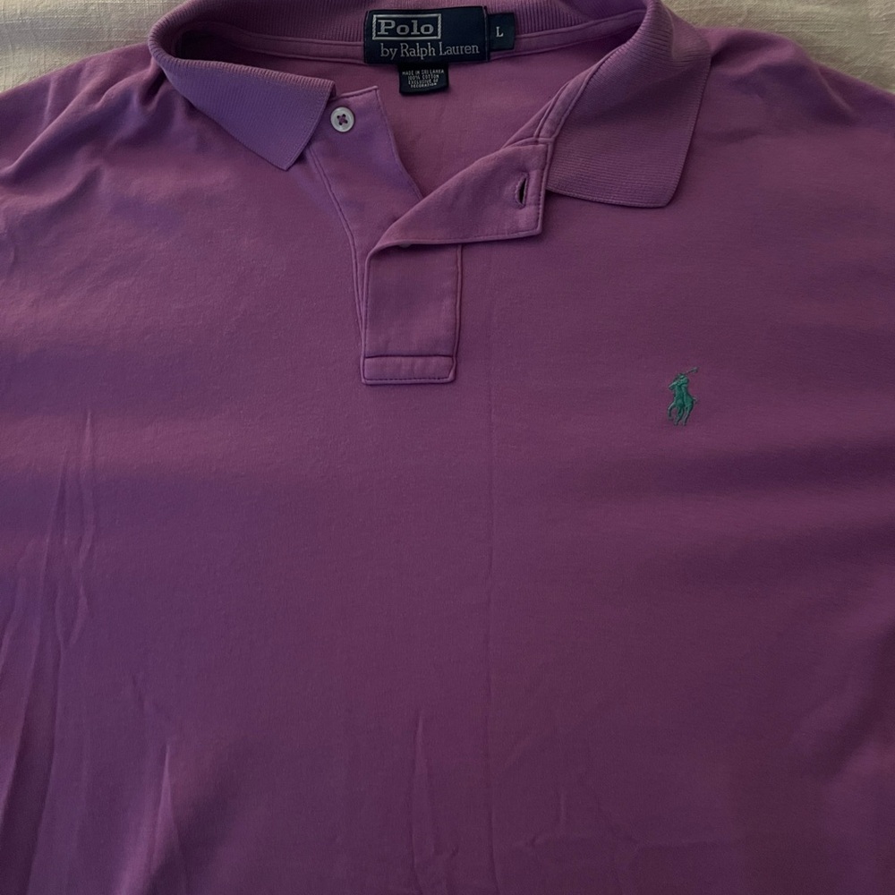Polo by Ralph Lauren Men's Polo Shirt in Purple